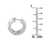 Exclusive 18K White Gold 2.0ct Diamond Huggie Earrings