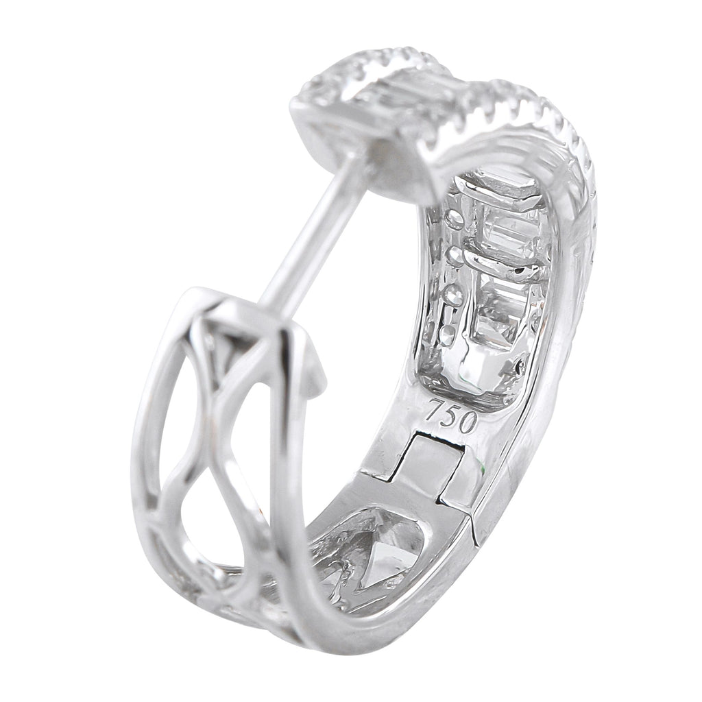 Exclusive 18K White Gold 1.60ct Diamond Earrings