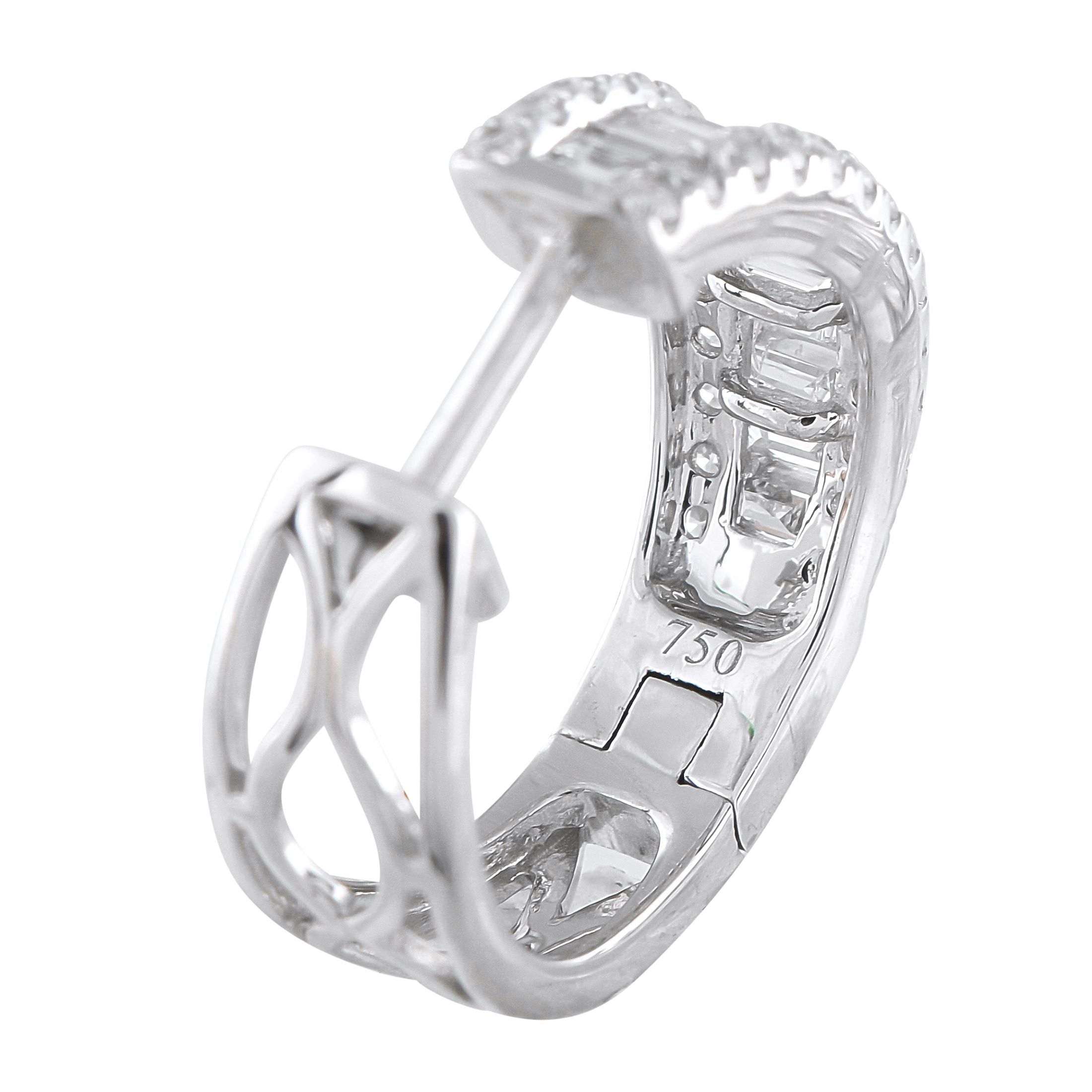 Exclusive 18K White Gold 1.60ct Diamond Earrings