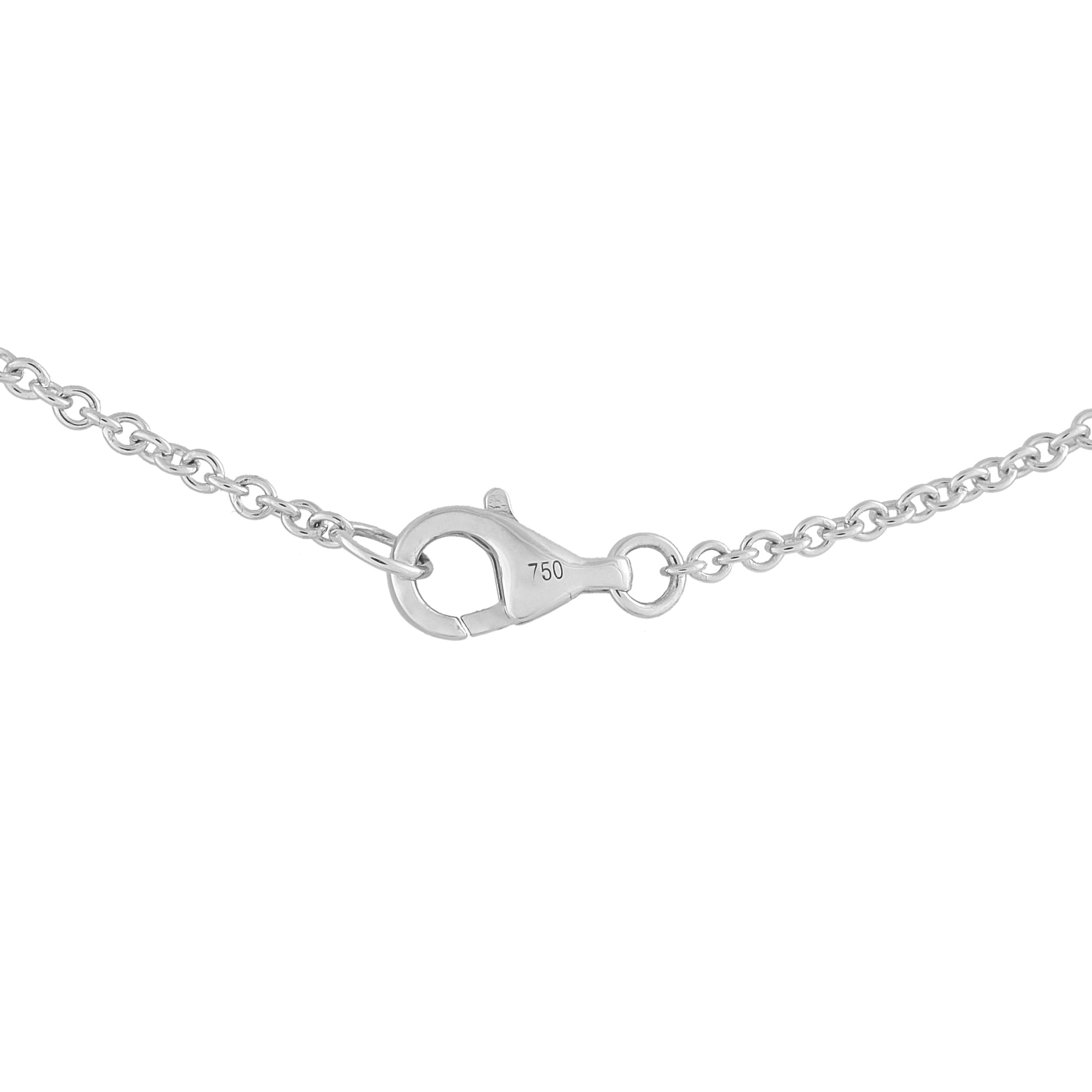 Exclusive 18K White Gold 1.05ct Diamond Station Necklace