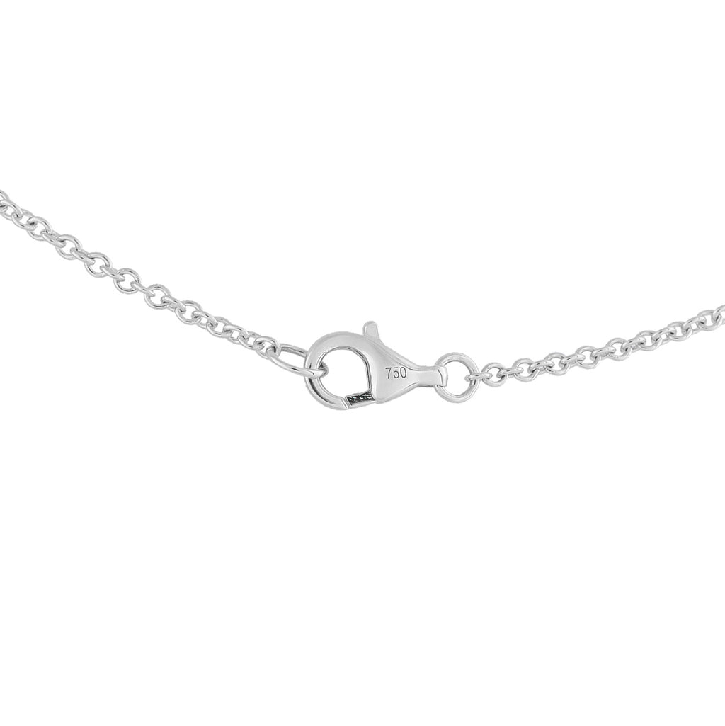 18K White Gold 1.50ct Diamond Station Necklace