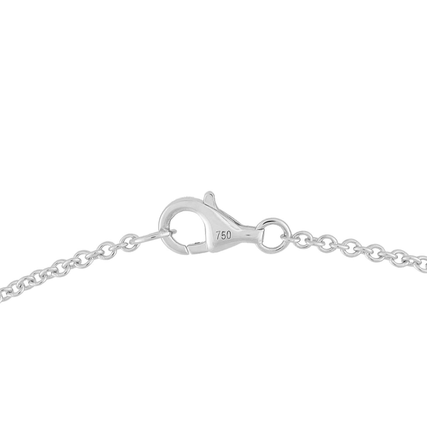 18K White Gold 1.50ct Diamond Station Necklace