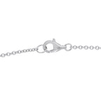 18K White Gold 0.75ct Diamond Station Necklace