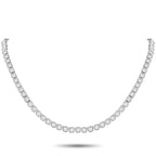 Exclusive 18K White Gold 15.60ct Diamond Necklace – Sparkling Diamonds with a total weight of 15