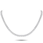 Exclusive 18K White Gold 15.60ct Diamond Necklace – Sparkling Diamonds with a total weight of 15
