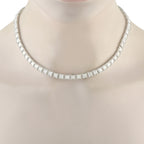 Exclusive 18K White Gold 33.0ct Diamond Necklace