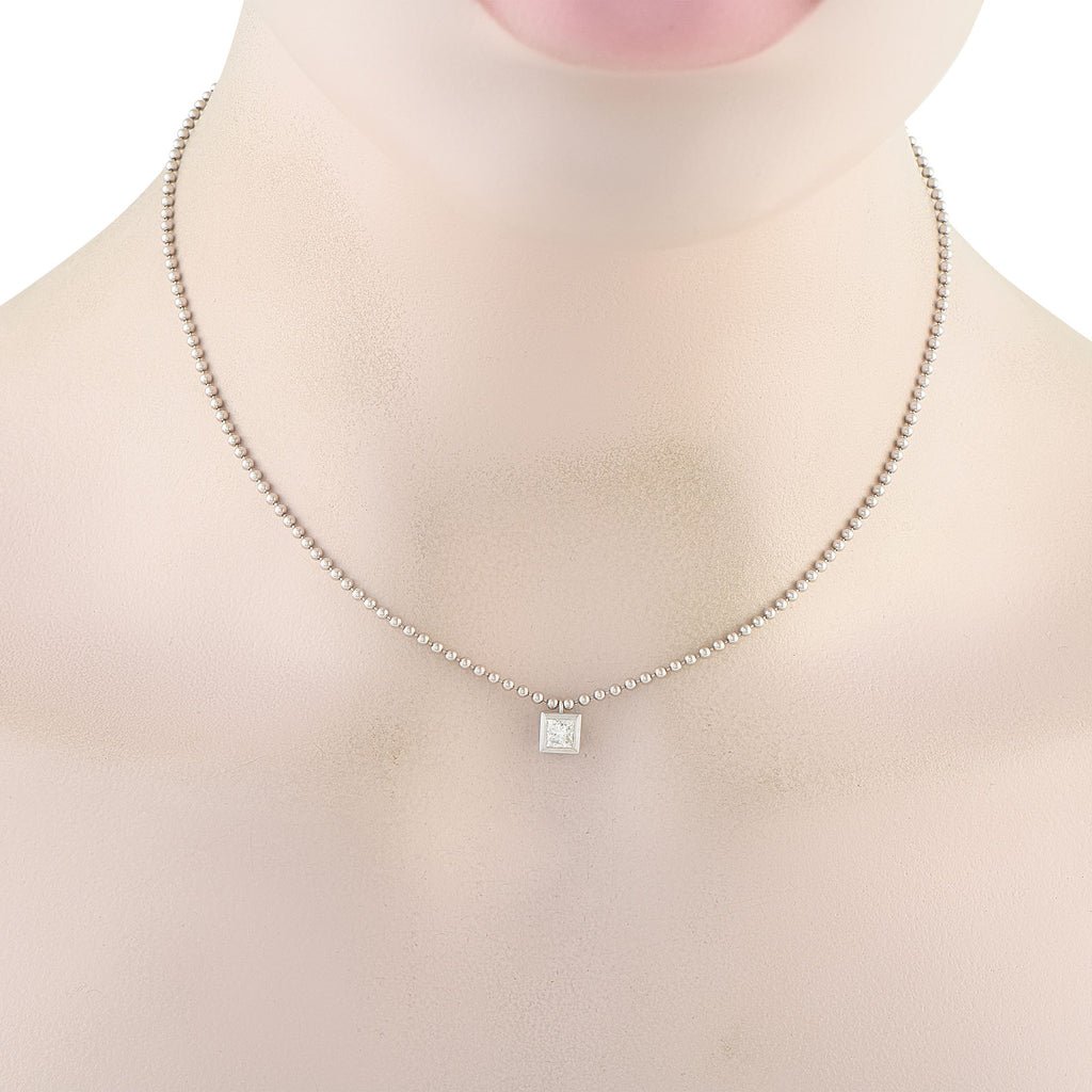 Exclusive 18K White Gold 0.52ct Diamond Necklace