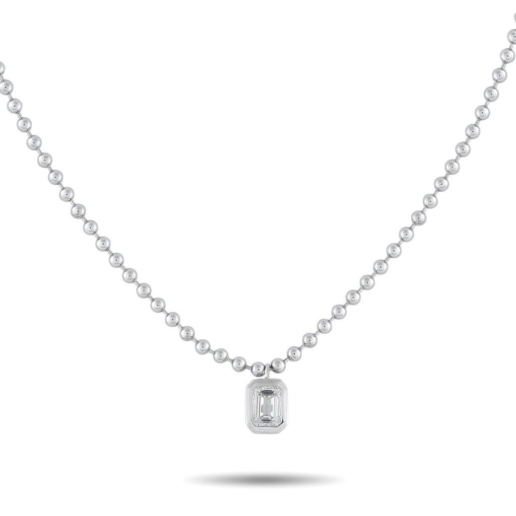 Exclusive 18K White Gold 0.52ct Diamond Necklace – An understated design makes this necklace ideal for everyday wear