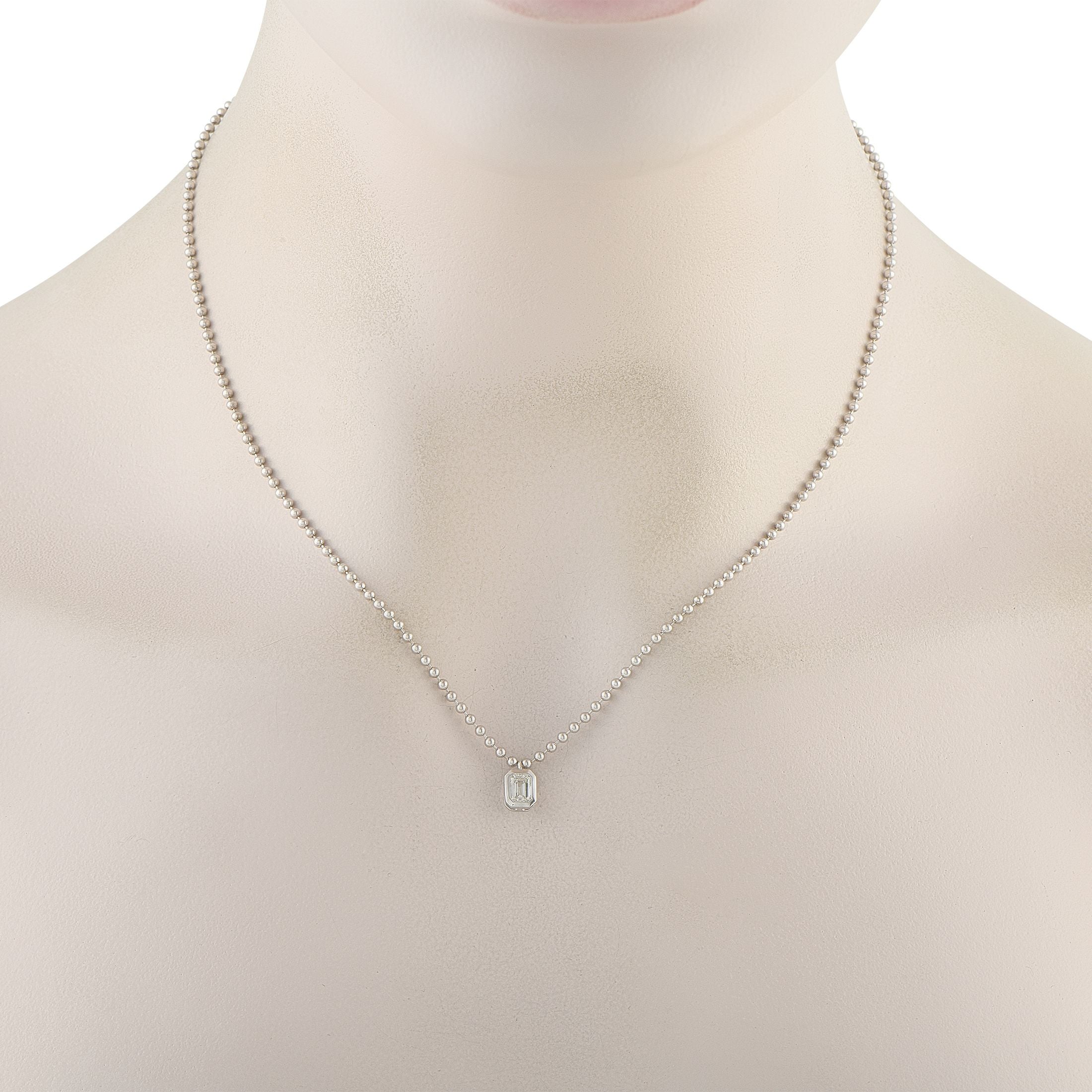 Exclusive 18K White Gold 0.52ct Diamond Necklace