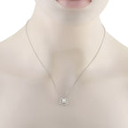Exclusive 18K White Gold 0.62ct Diamond Pendant Necklace