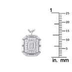 Exclusive 18K White Gold 0.62ct Diamond Pendant Necklace