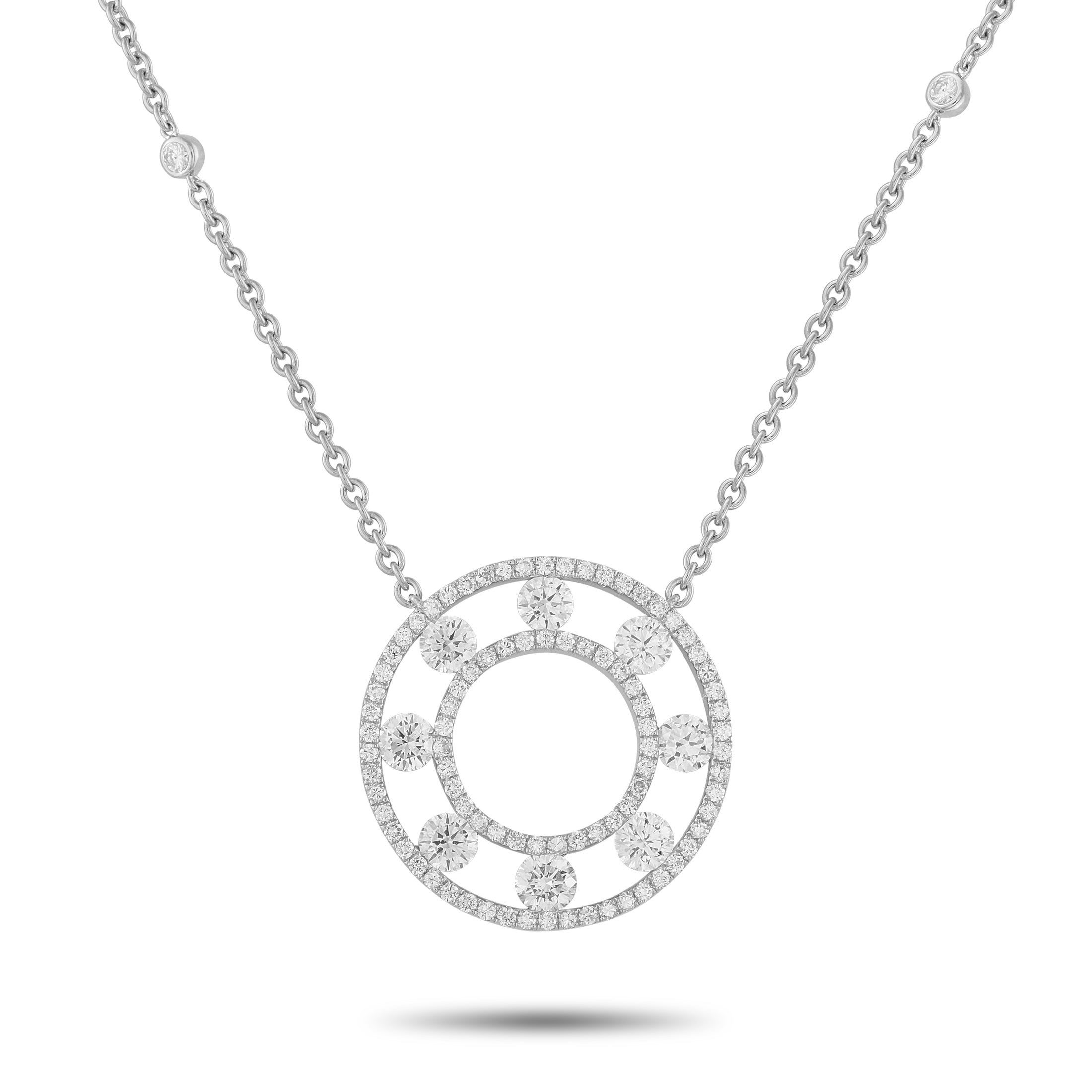 Exclusive 18K White Gold 1.70ct Diamond Necklace – This luminous necklace will inspire endless compliments