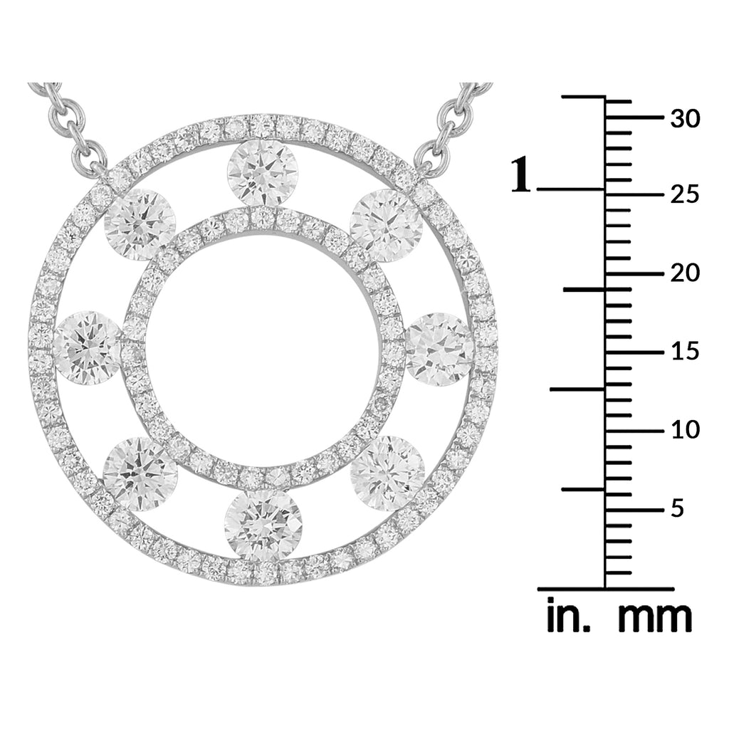 18K White Gold 1.70ct Diamond Necklace