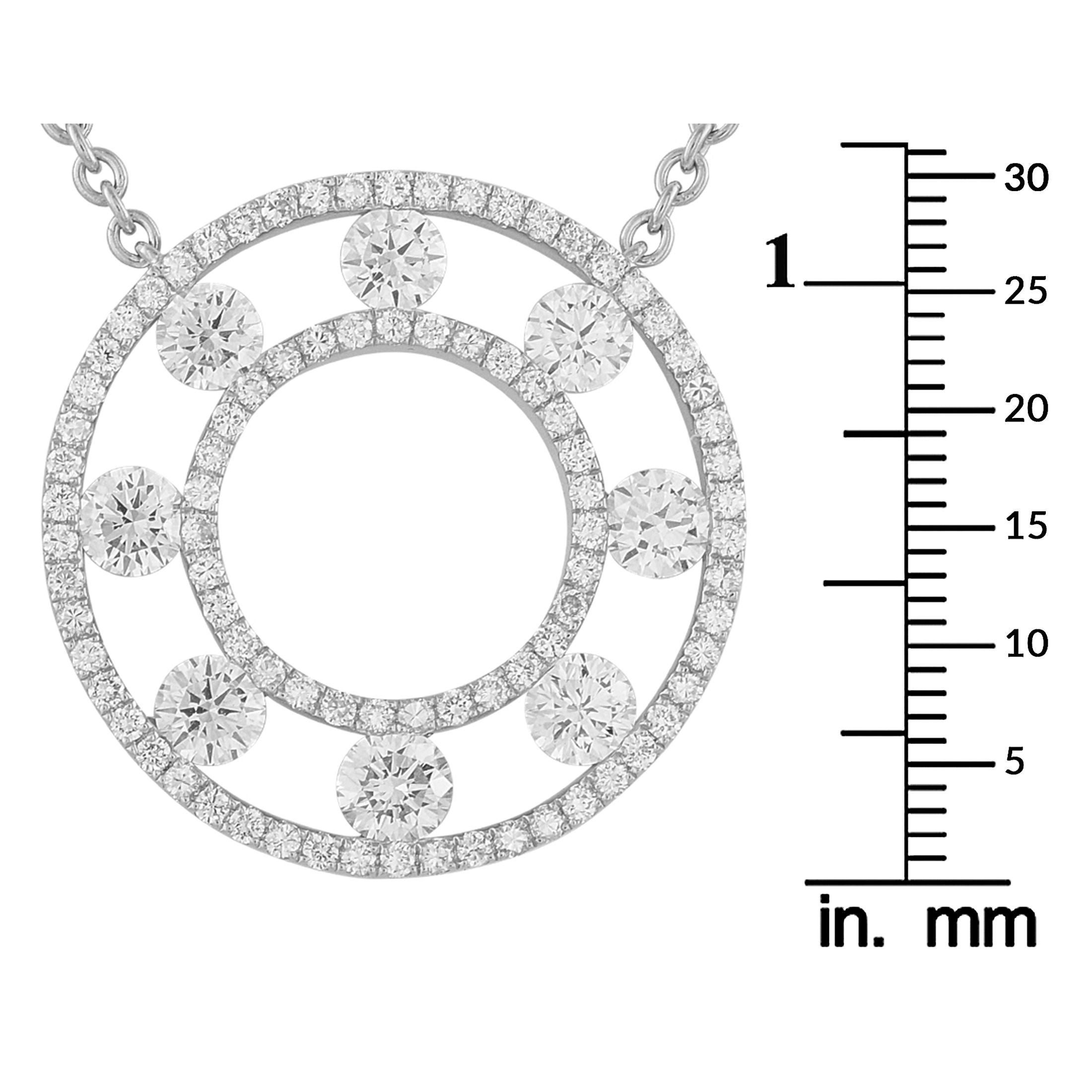 Exclusive 18K White Gold 1.70ct Diamond Necklace