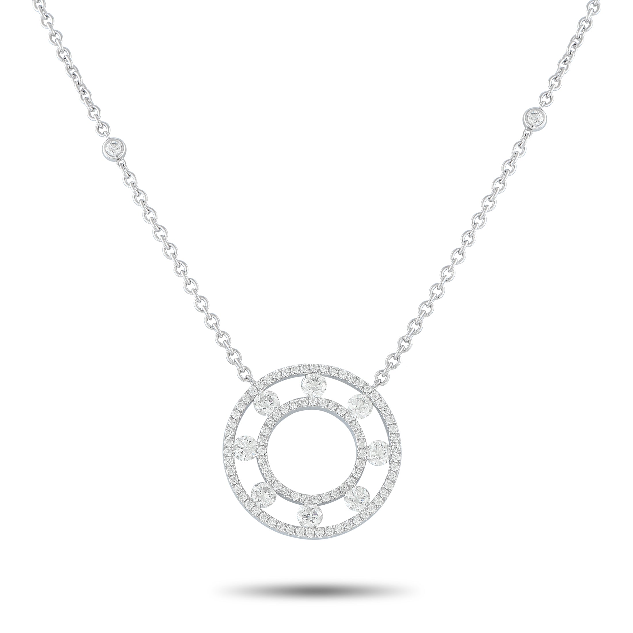 Exclusive 18K White Gold 1.25ct Diamond Necklace