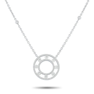 18K White Gold 1.25ct Diamond Necklace