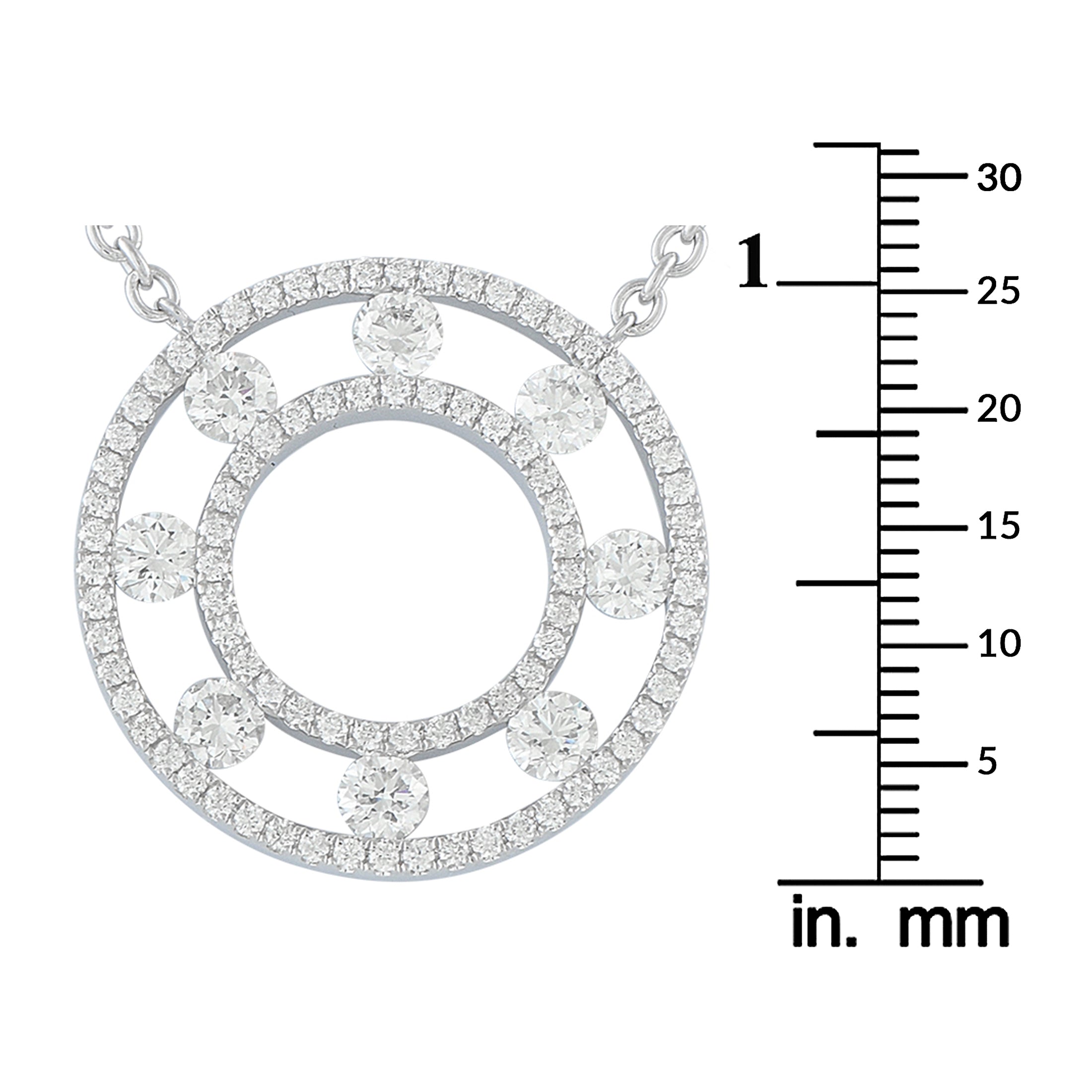 Exclusive 18K White Gold 1.25ct Diamond Necklace