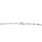 Exclusive 18K White Gold 7.85ct Diamond Long Necklace