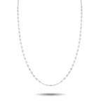 Exclusive 18K White Gold 1.65ct Diamond Necklace – A series of bezel set round-cut Diamonds totaling 1