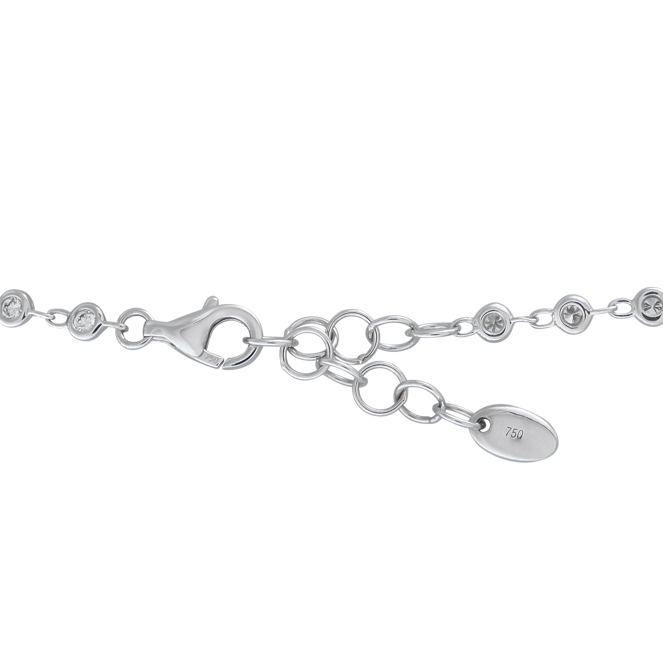 18K White Gold 1.65ct Diamond Necklace