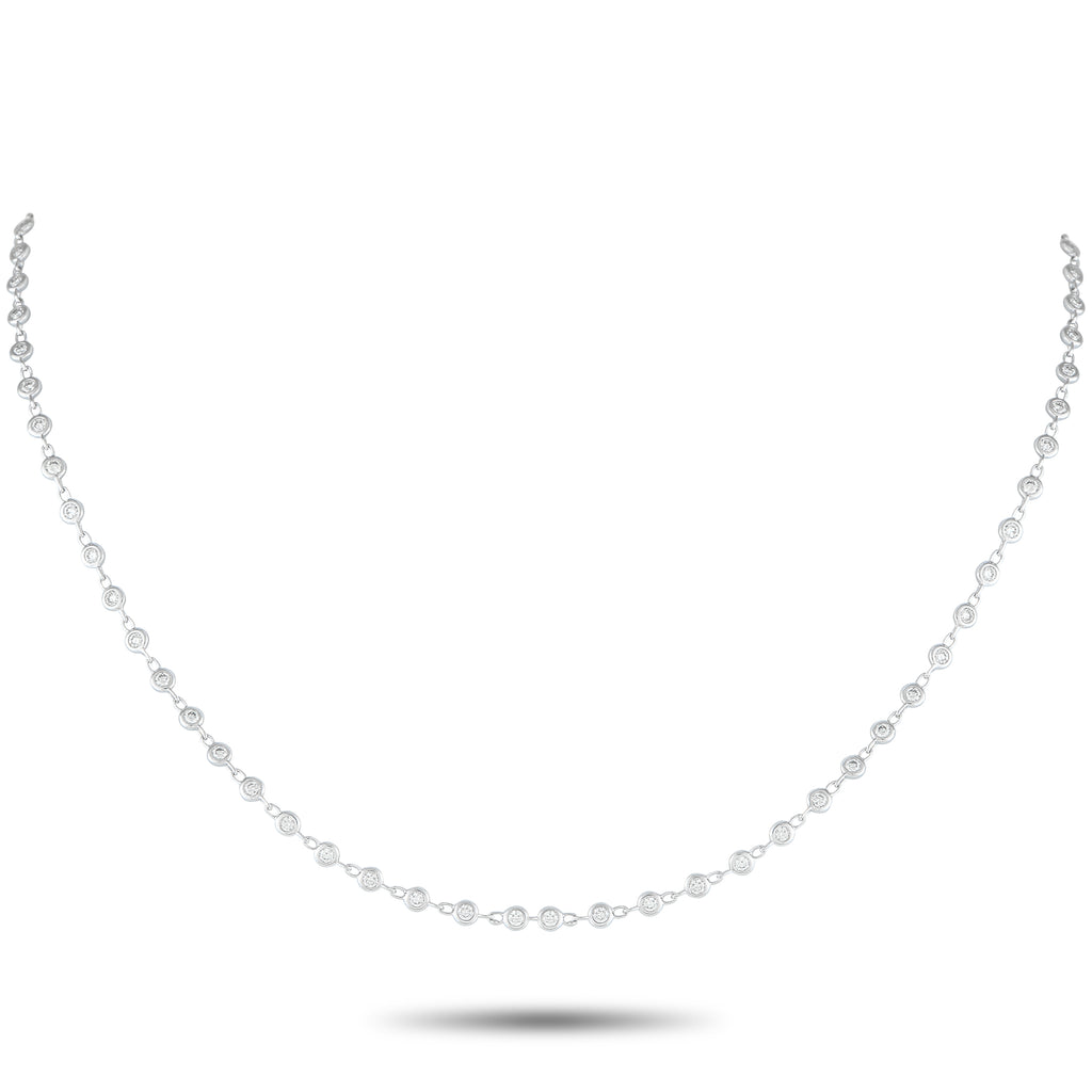 18K White Gold 1.90ct Diamond Necklace
