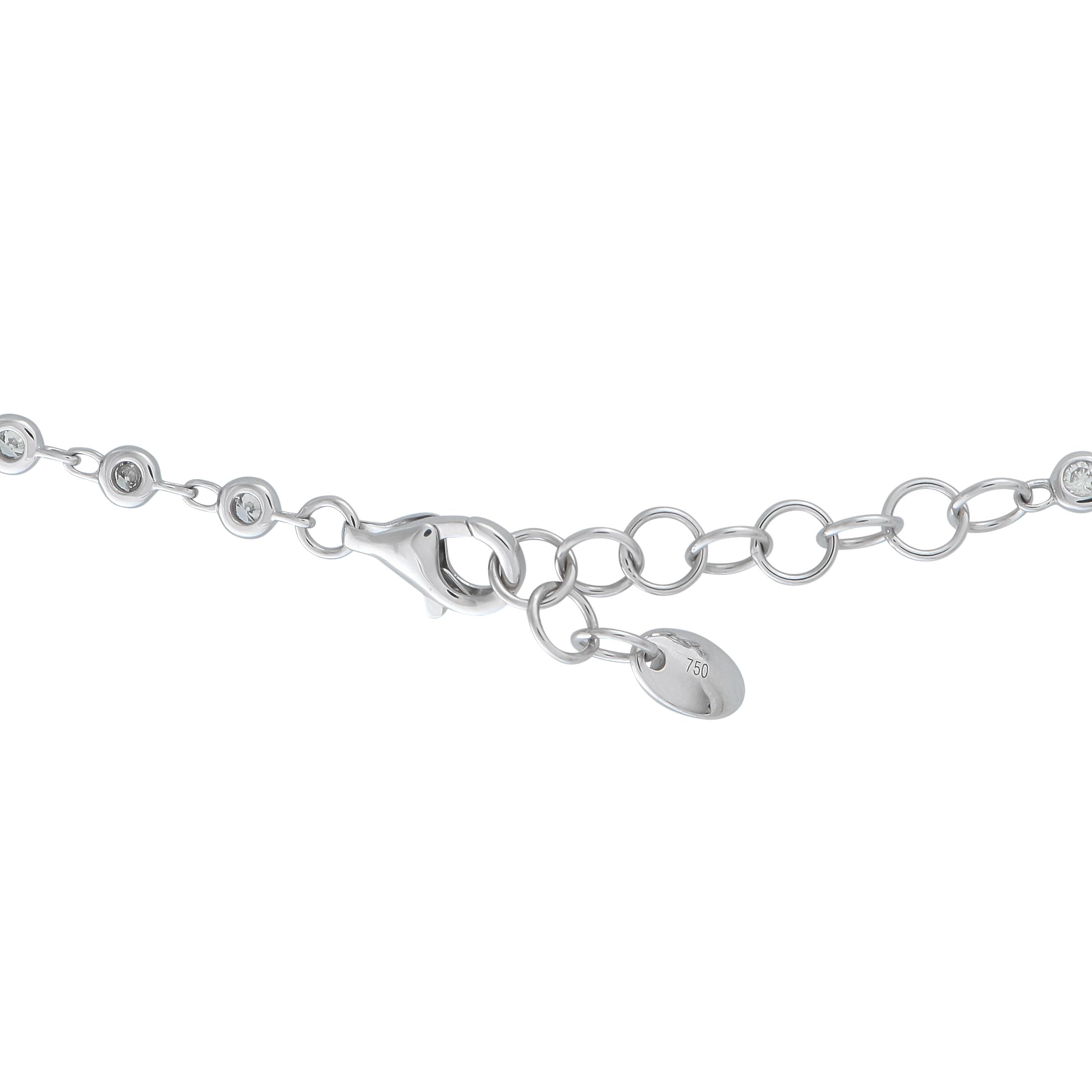 Exclusive 18K White Gold 1.90ct Diamond Necklace