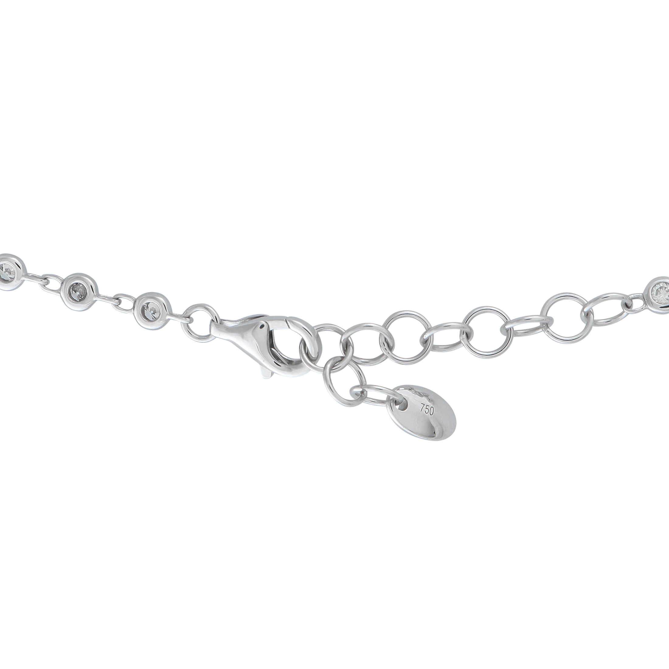18K White Gold 1.90ct Diamond Necklace