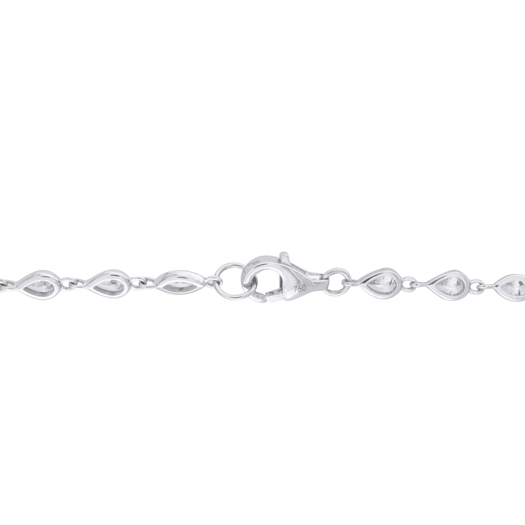 Exclusive 18K White Gold 7.10ct Diamond Necklace
