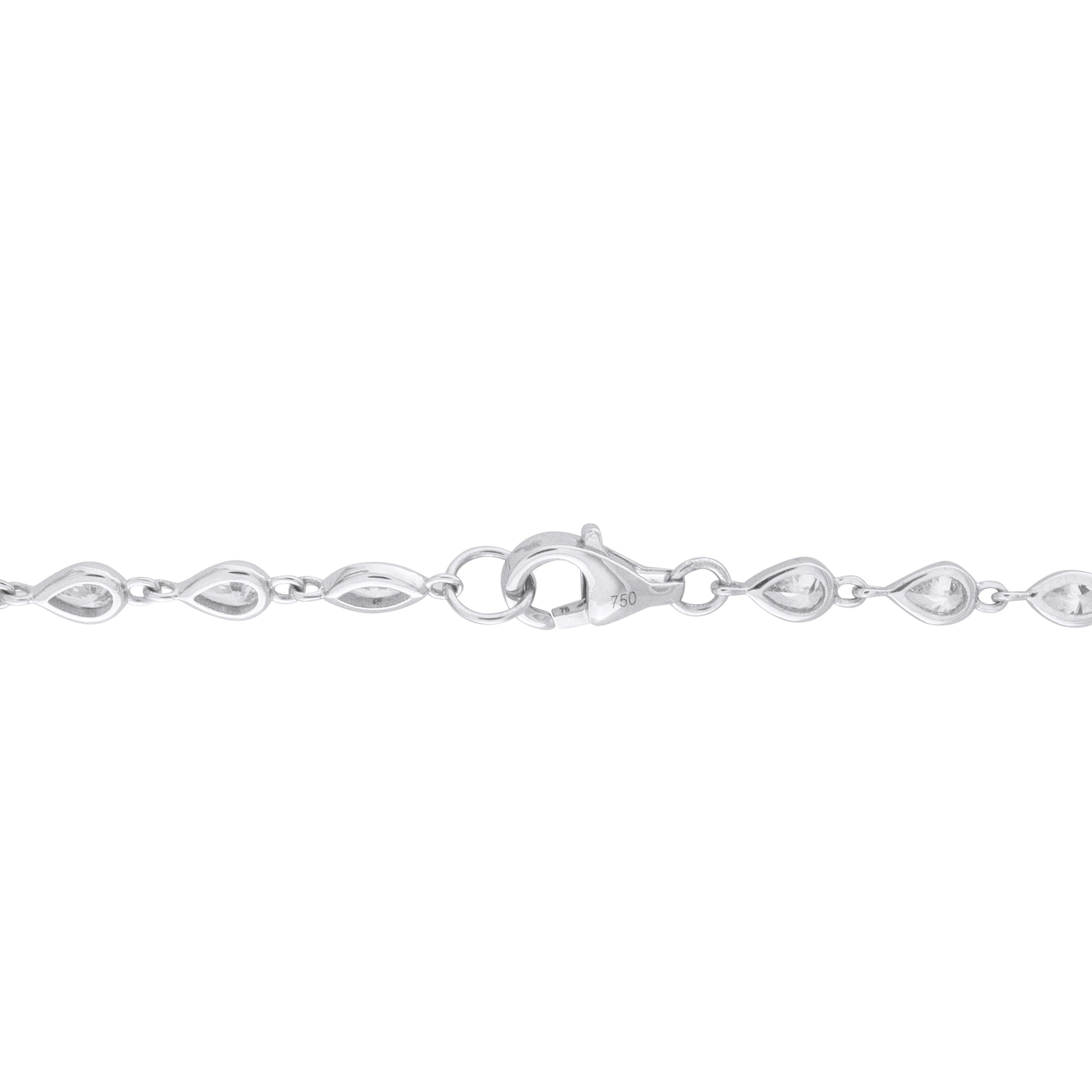 Exclusive 18K White Gold 7.10ct Diamond Necklace