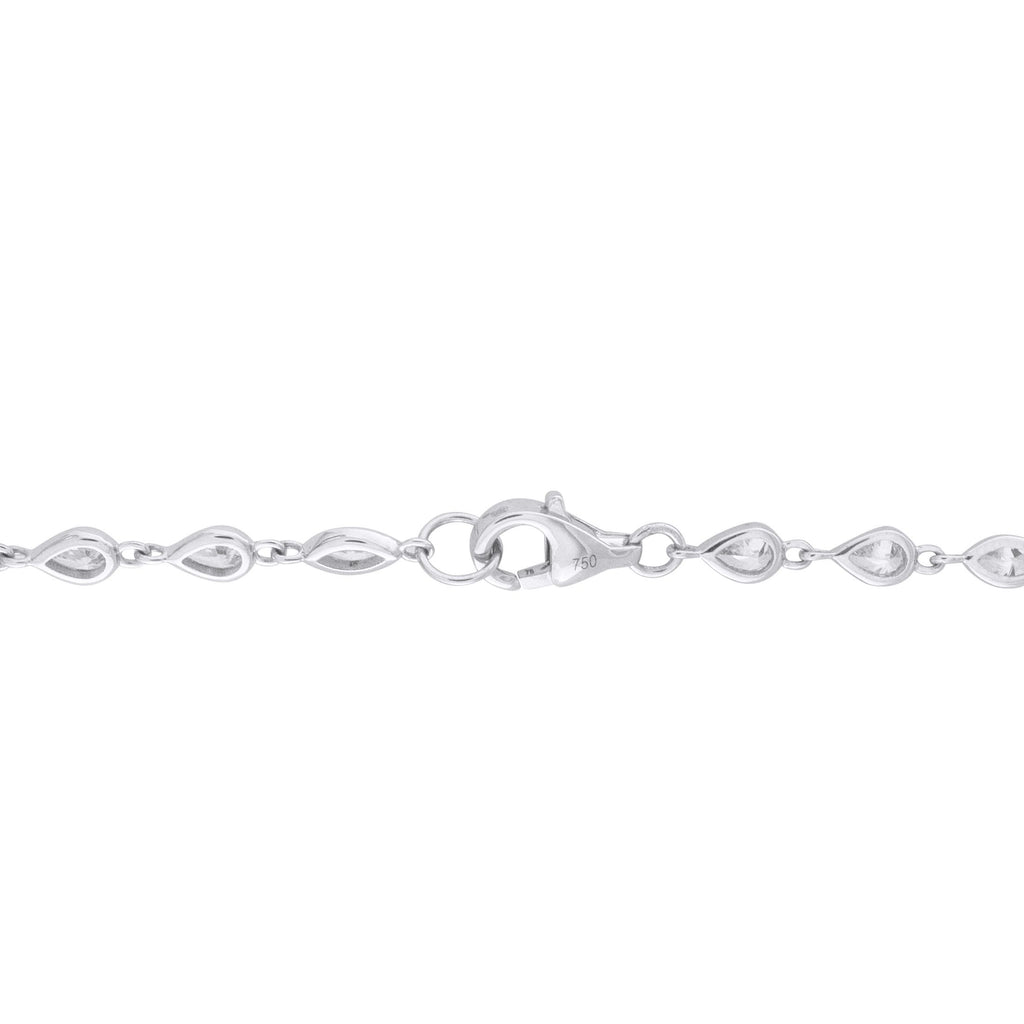 Exclusive 18K White Gold 7.10ct Diamond Necklace