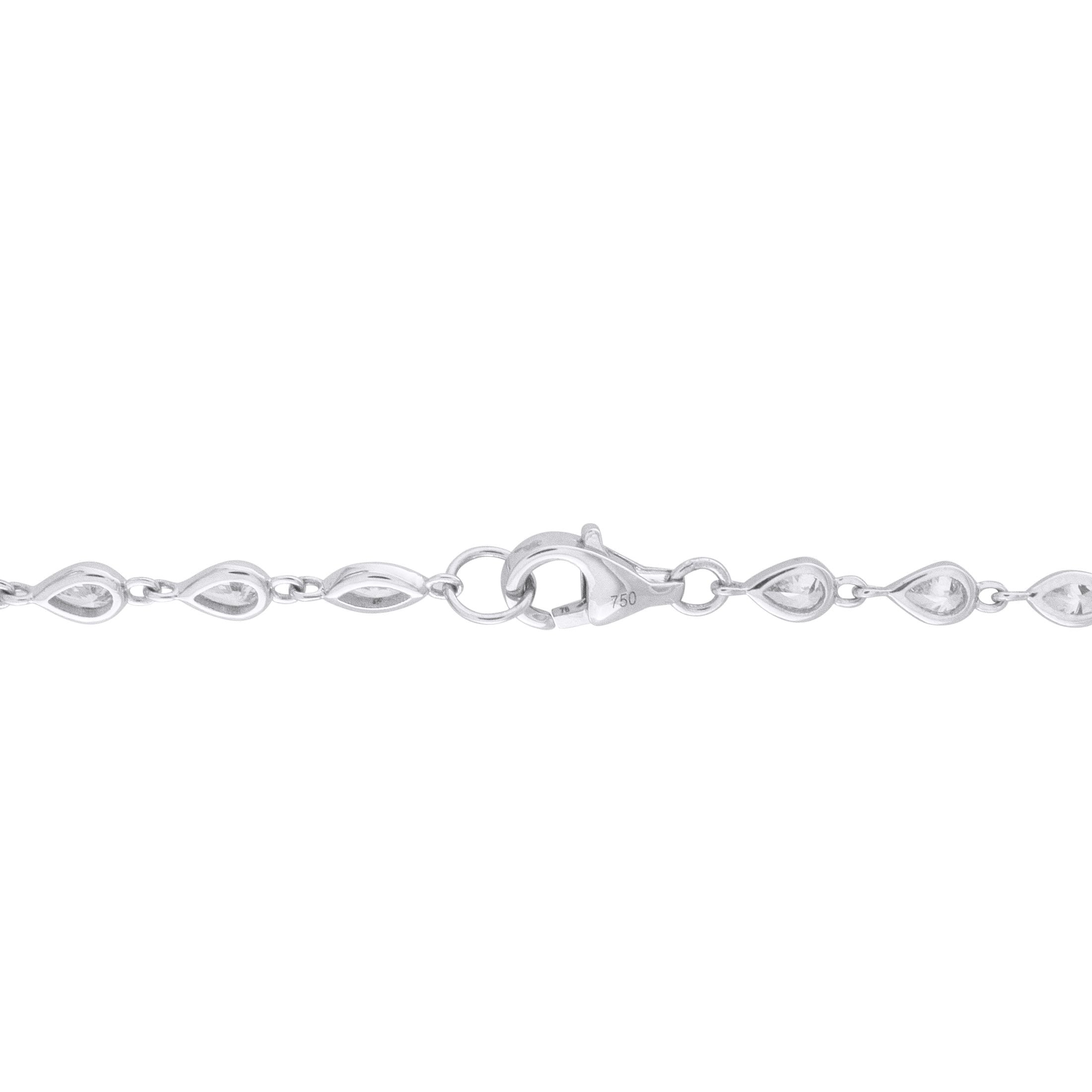 Exclusive 18K White Gold 7.10ct Diamond Necklace