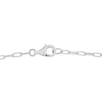 Exclusive 18K White Gold 1.10ct Diamond Bar Link Necklace