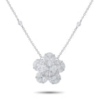 18K White Gold 4.75ct Diamond Necklace