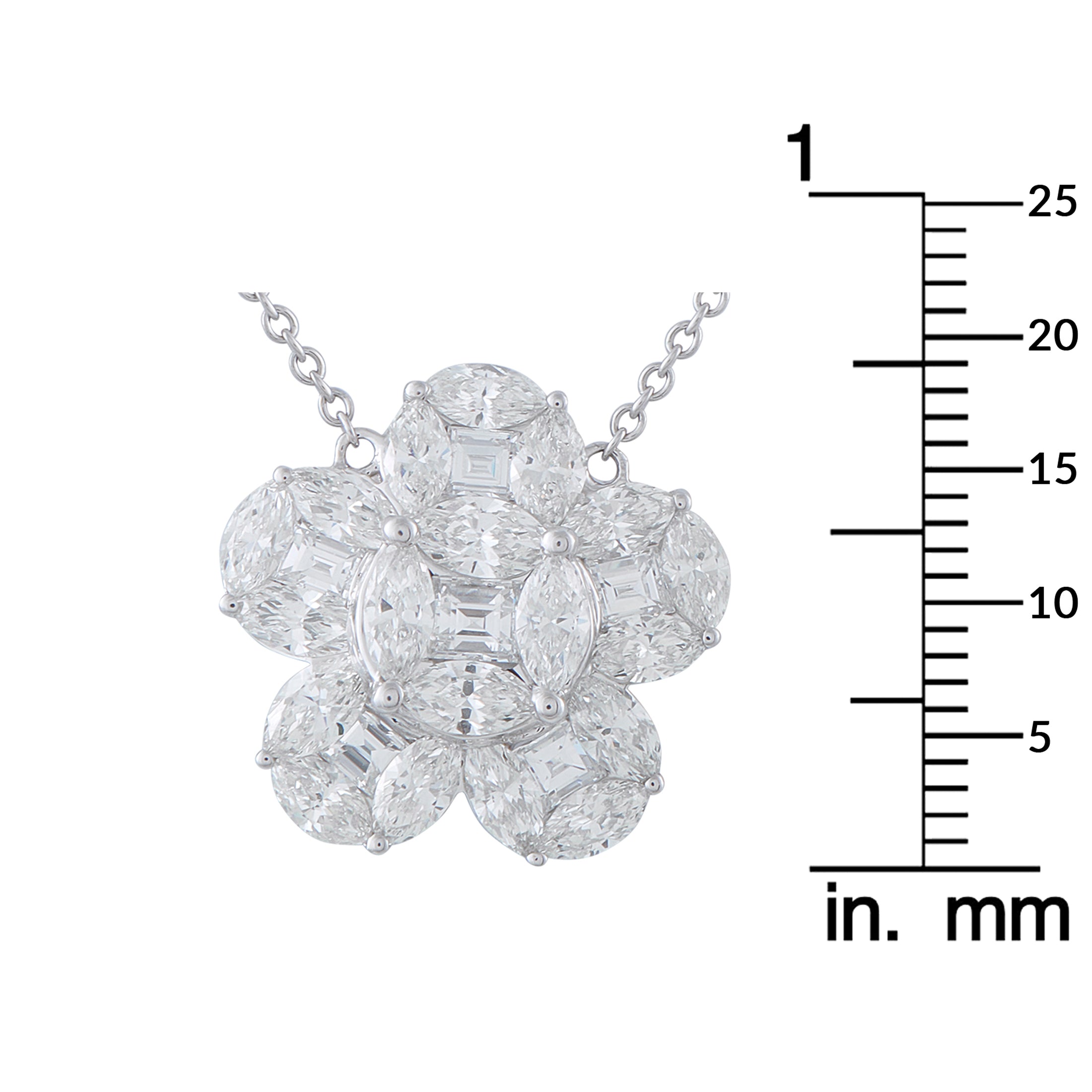 Exclusive 18K White Gold 4.75ct Diamond Necklace