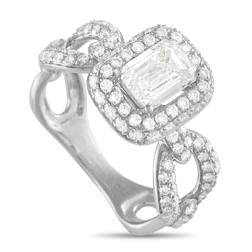 Exclusive 18K White Gold 1.80ct Diamond Ring – This exquisite luxury ring is a veritable work of art