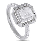 18K White Gold 1.27ct Diamond Ring