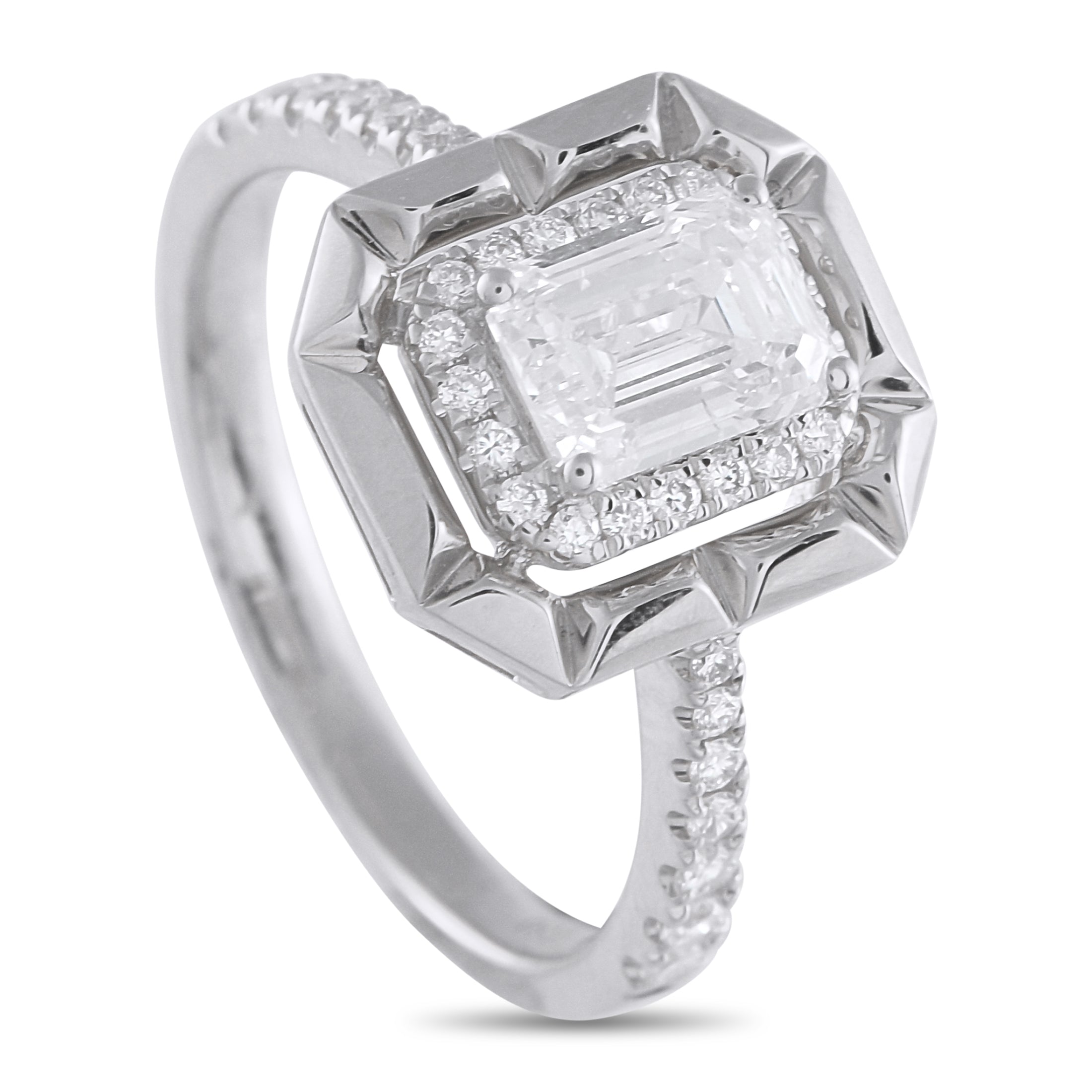 18K White Gold 1.27ct Diamond Ring