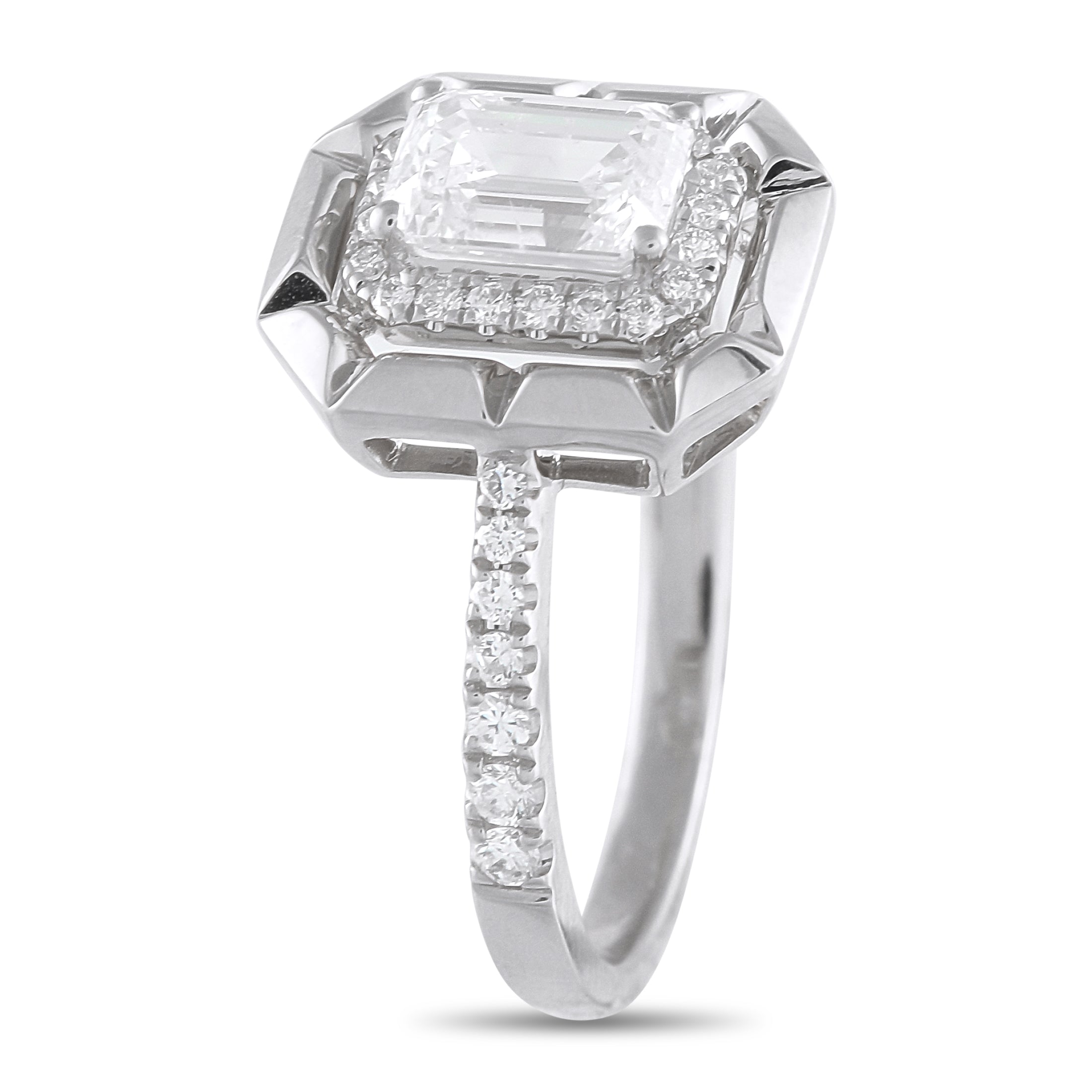18K White Gold 1.27ct Diamond Ring