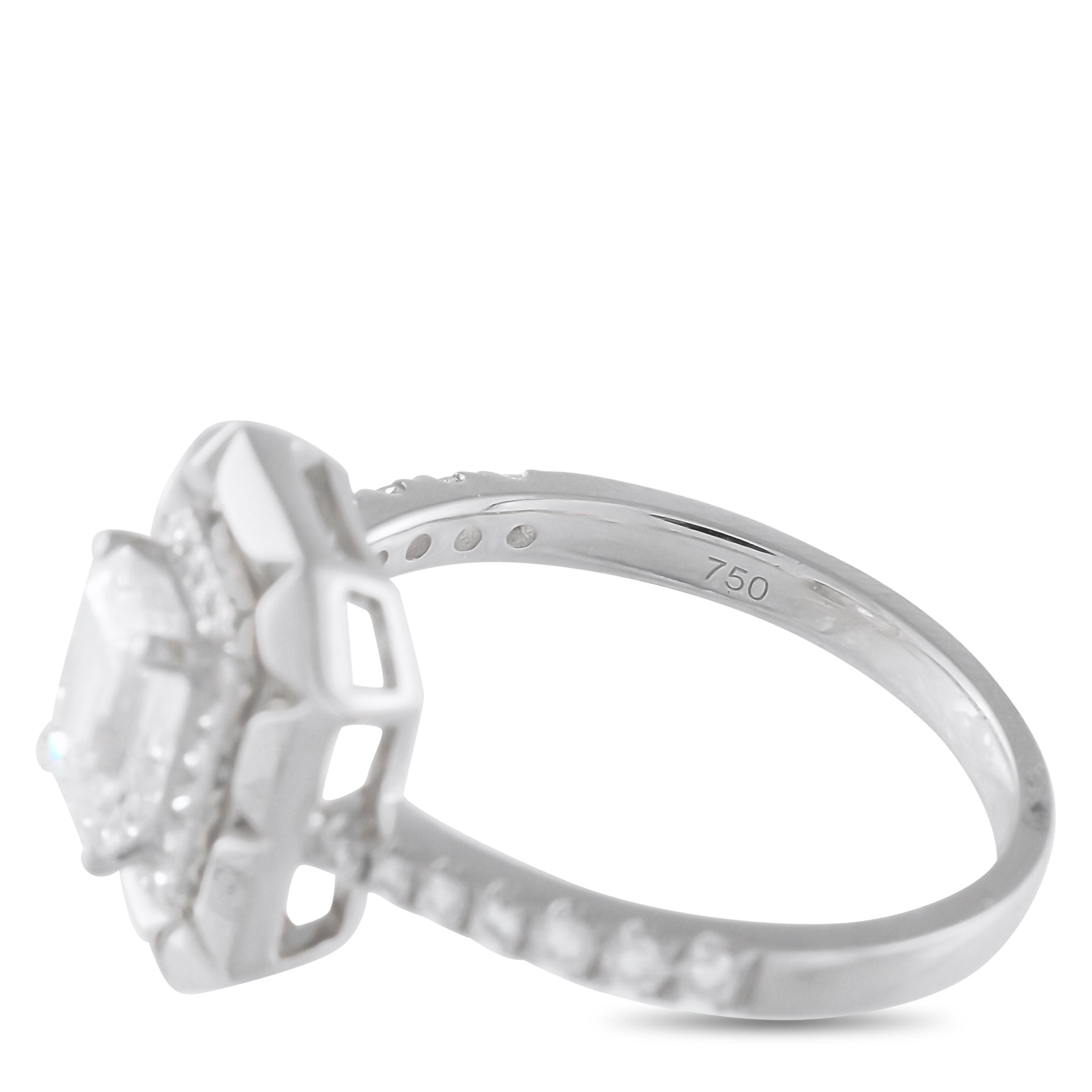 Exclusive 18K White Gold 1.27ct Diamond Ring