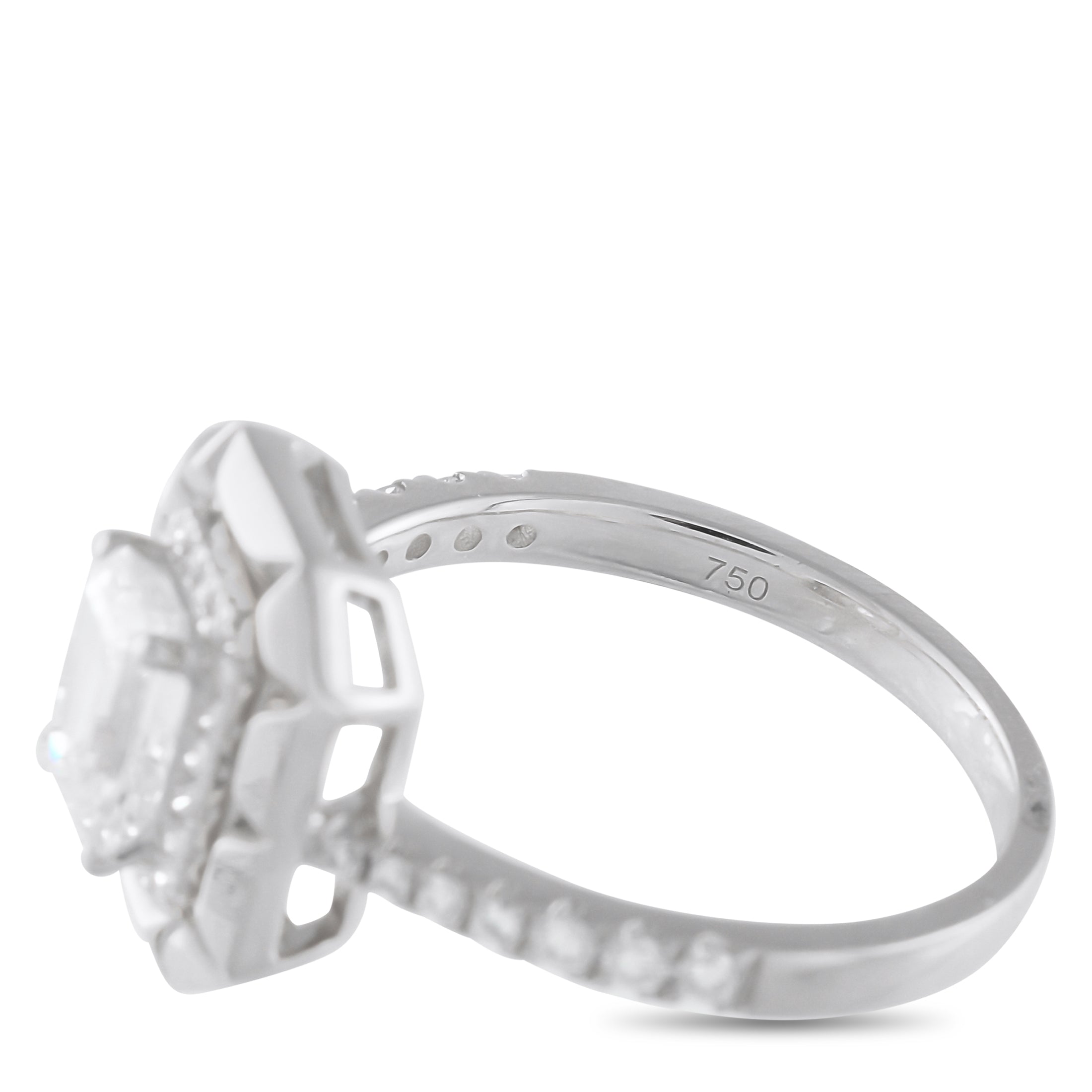 18K White Gold 1.27ct Diamond Ring