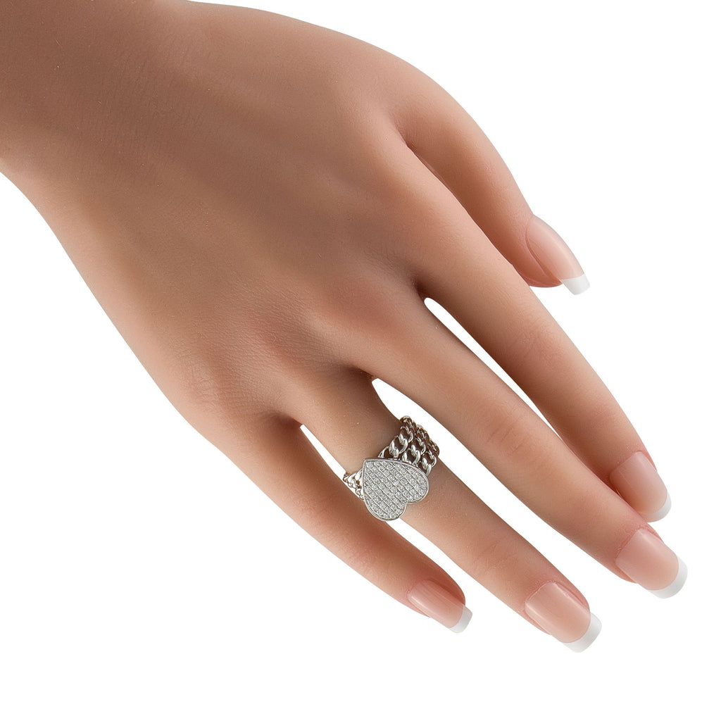 Exclusive 18K White Gold 0.68ct Diamond Ring