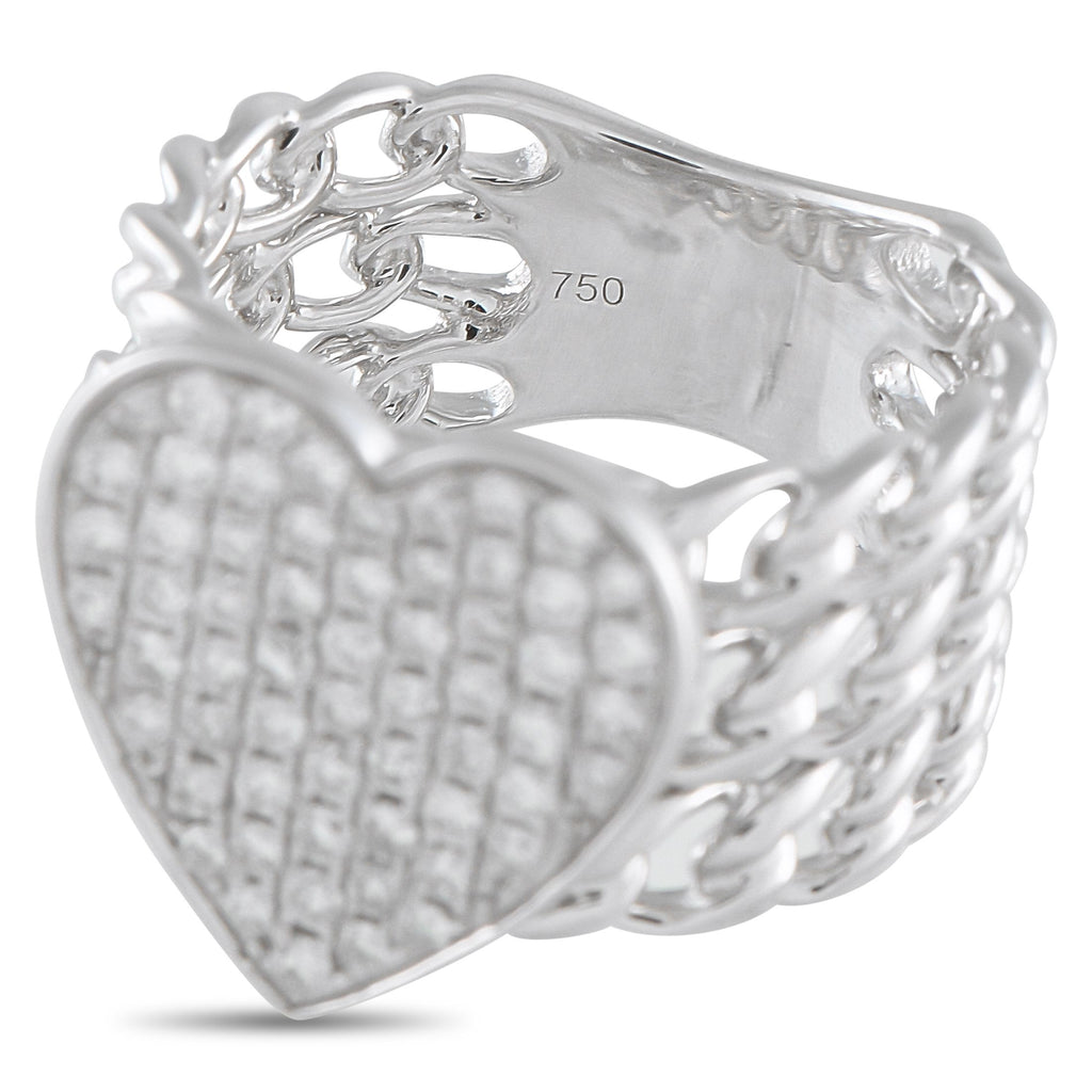 Exclusive 18K White Gold 0.68ct Diamond Ring