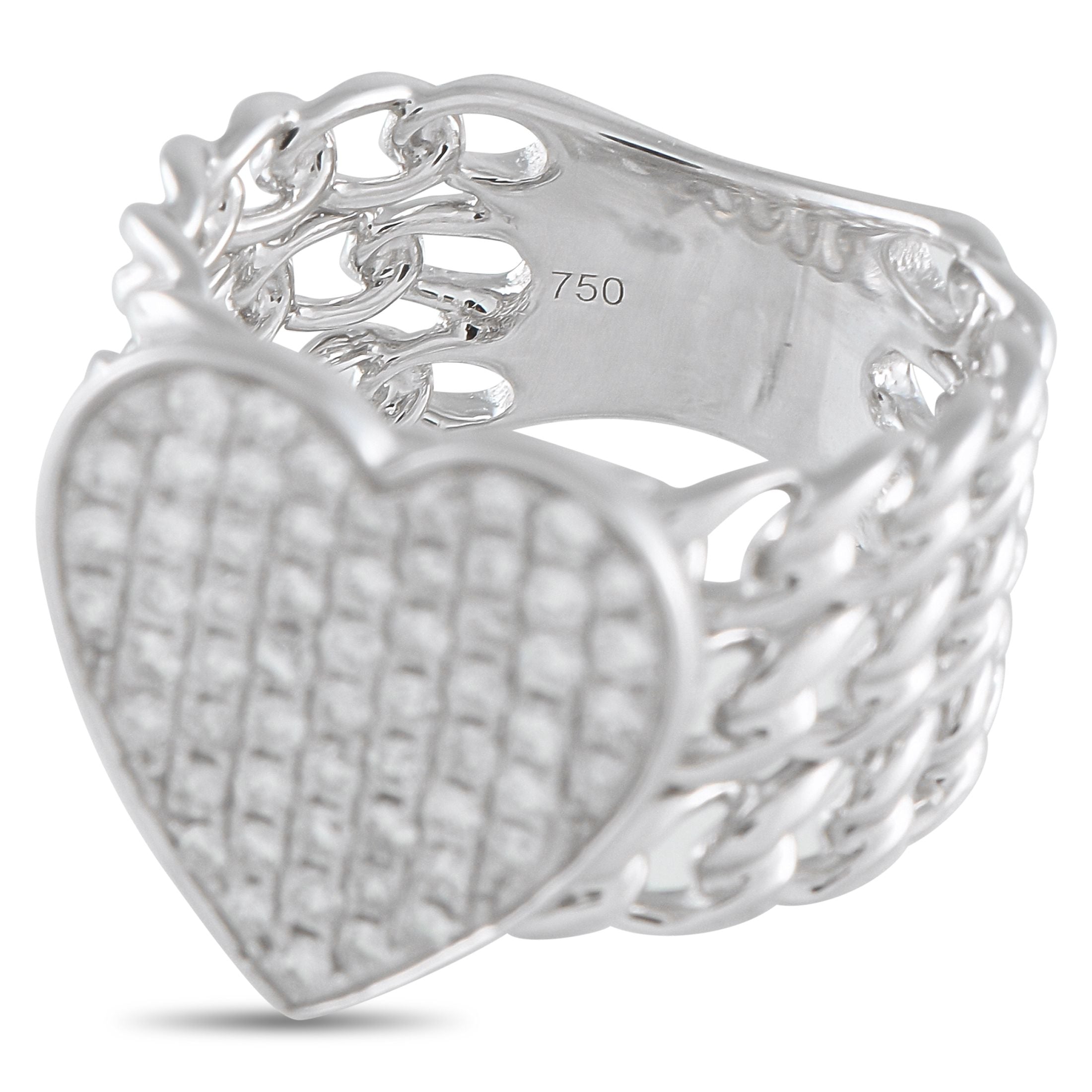 Exclusive 18K White Gold 0.68ct Diamond Ring