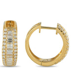 Exclusive 18K Yellow Gold 1.56ct Diamond Earrings