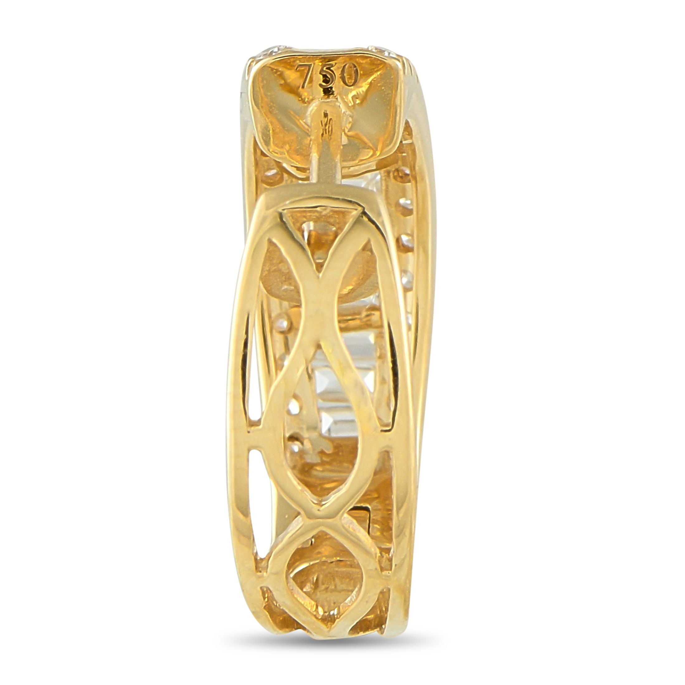 Exclusive 18K Yellow Gold 1.55ct Diamond Earrings