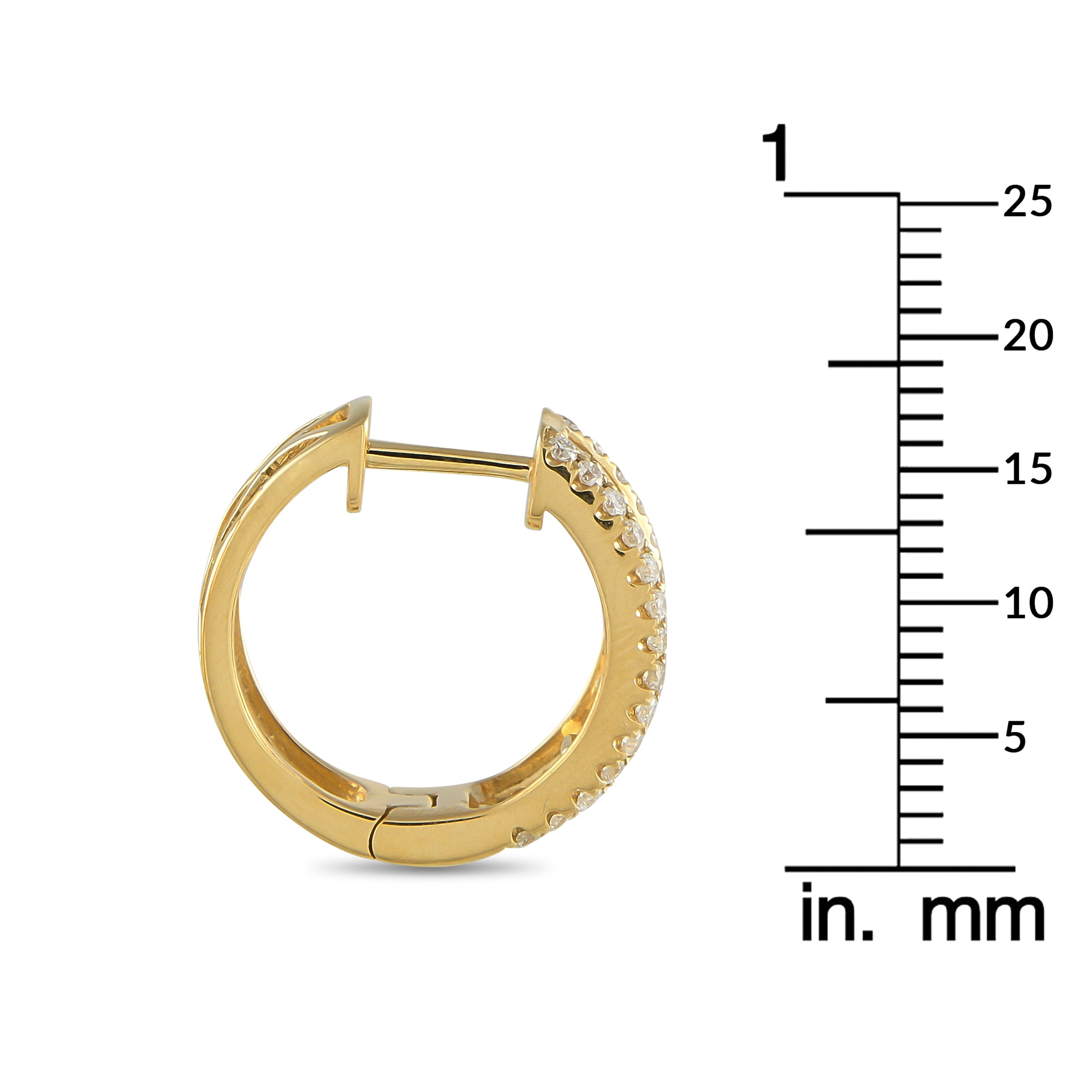 18K Yellow Gold 1.55ct Diamond Earrings