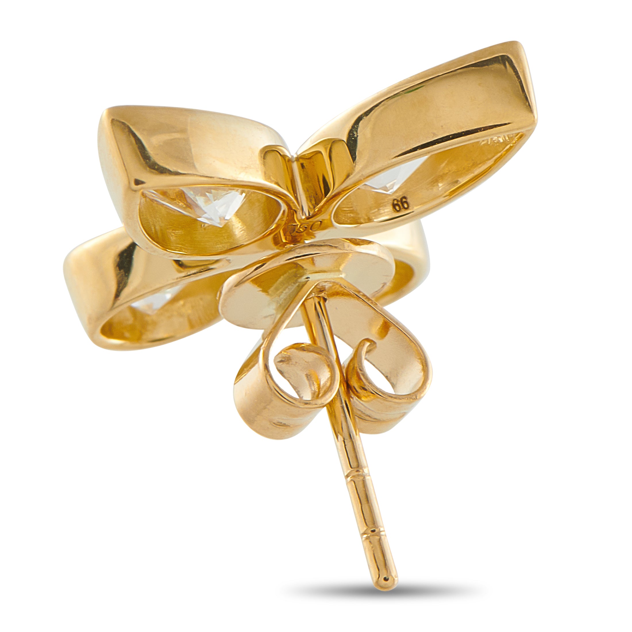 Exclusive 18K Yellow Gold 3.30ct Diamond Earrings