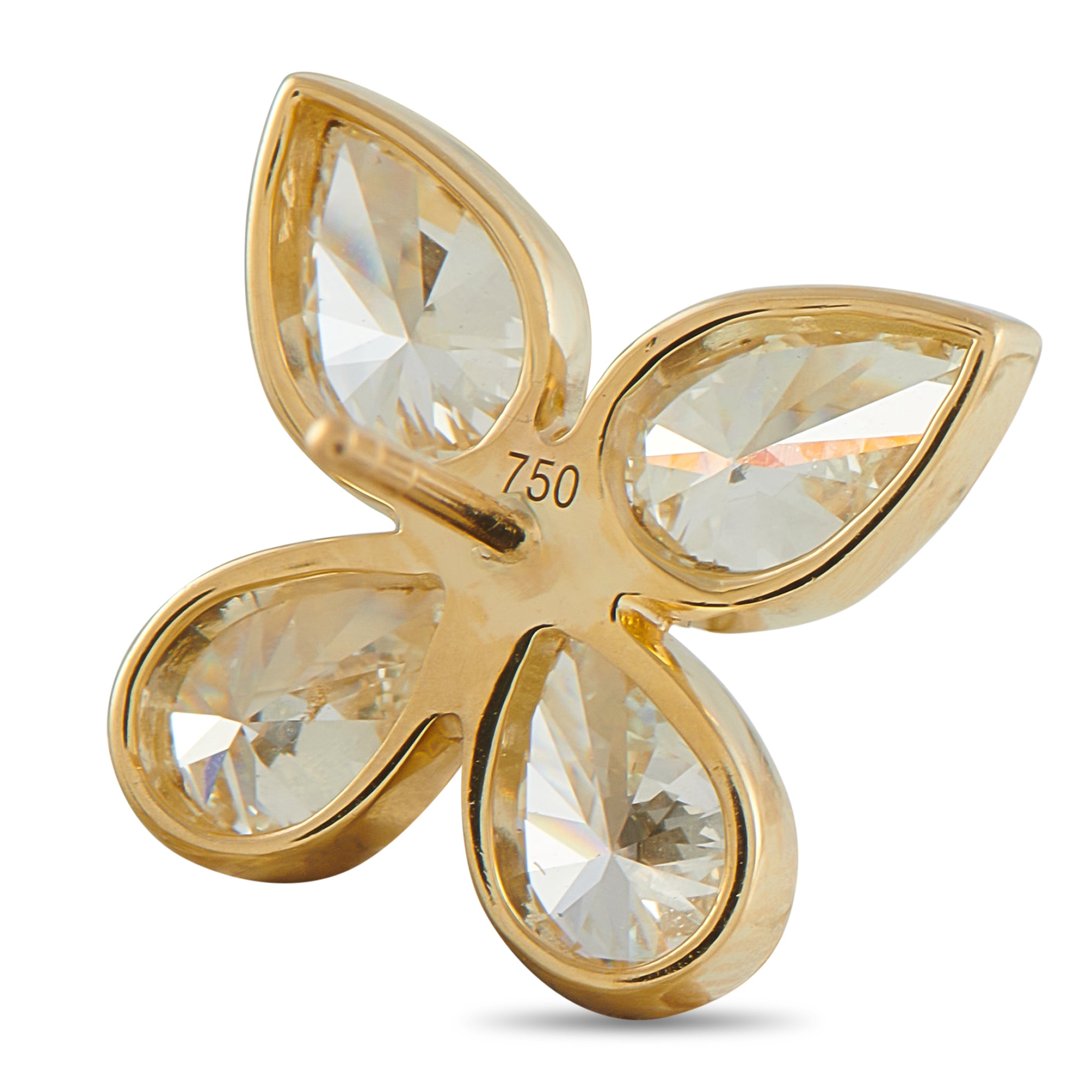 Exclusive 18K Yellow Gold 3.30ct Diamond Earrings