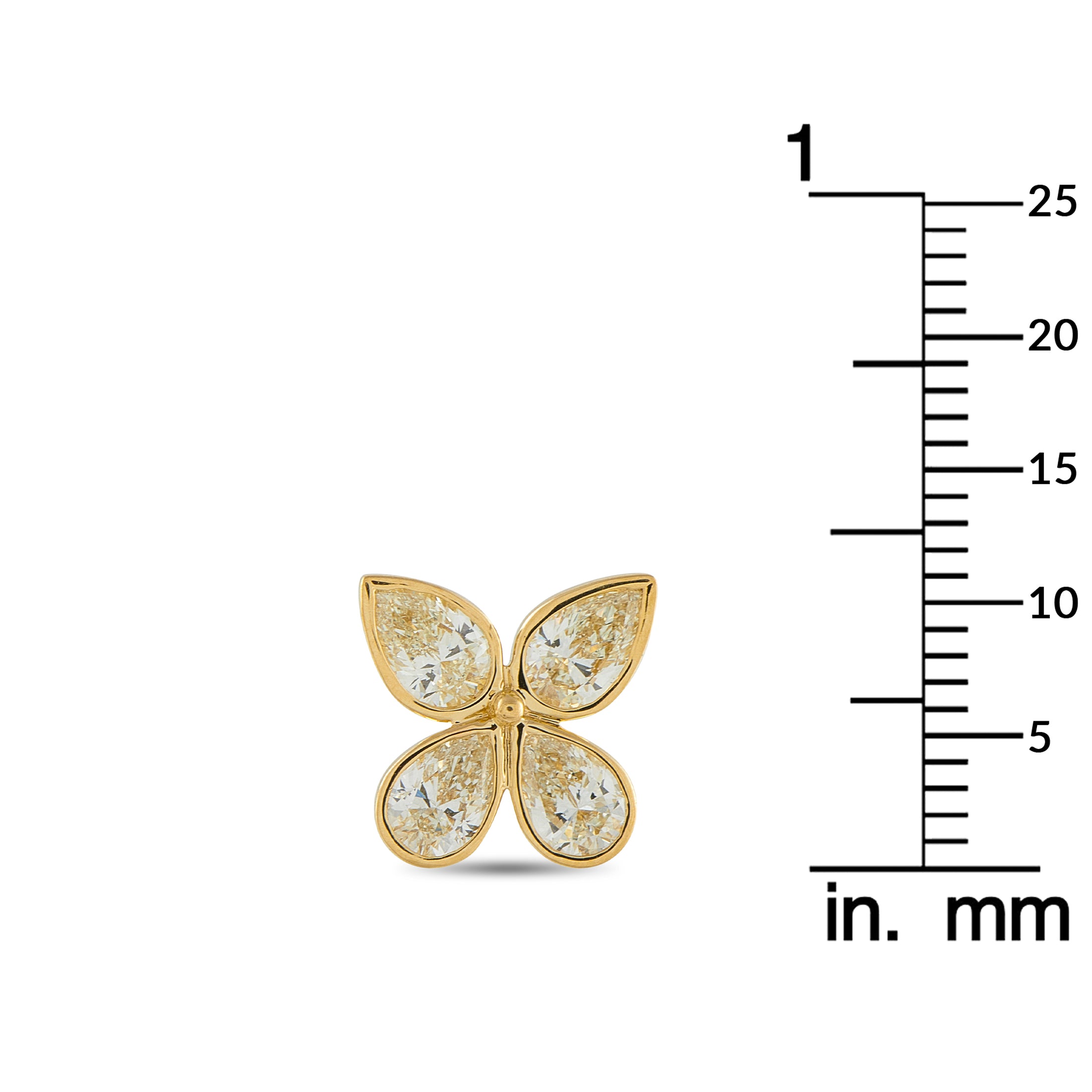 Exclusive 18K Yellow Gold 3.30ct Diamond Earrings