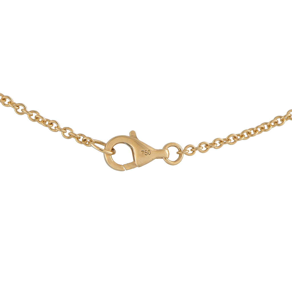 18K Yellow Gold 1.05ct Diamond Station Necklace